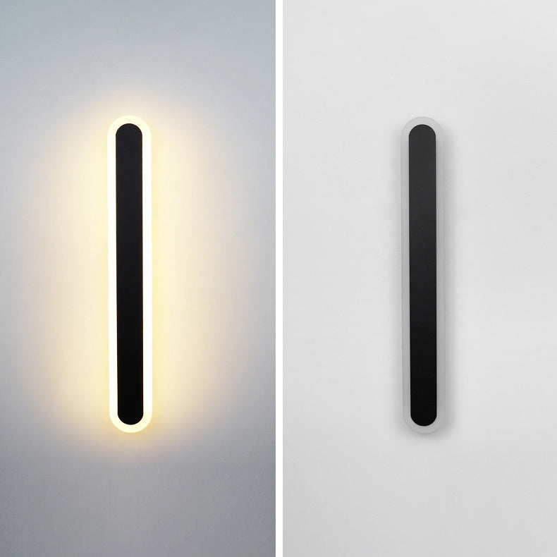Long Oval Strip Acrylic Wall Lamp