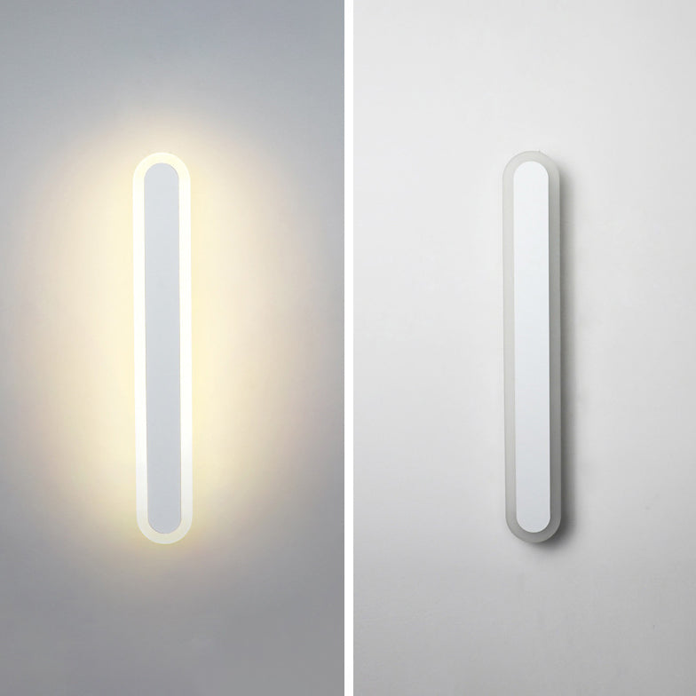 Long Oval Strip Acrylic Wall Lamp