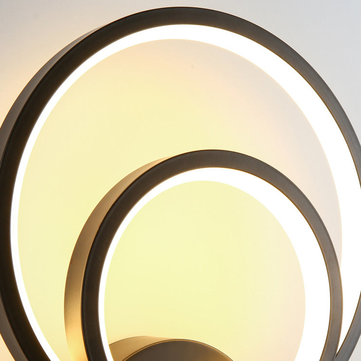 Double Round Square Shape Wall Lamp