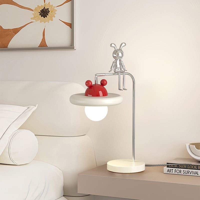 Cartoon Bunny Bear Sphere Table Lamp