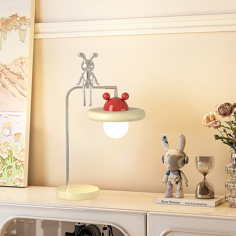 Cartoon Bunny Bear Sphere Table Lamp