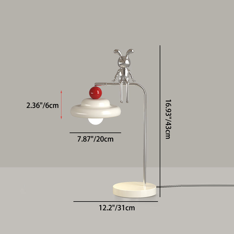 Cartoon Bunny Bear Sphere Table Lamp