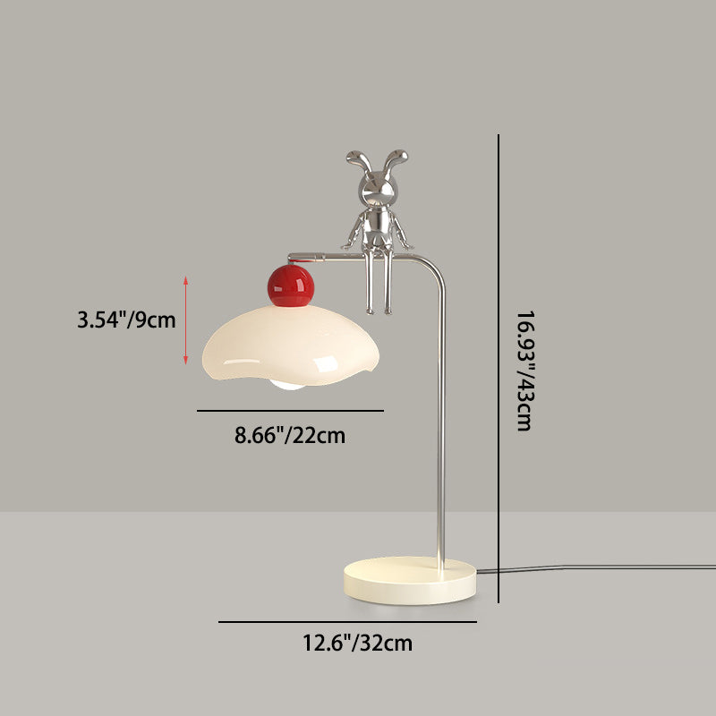 Cartoon Bunny Bear Sphere Table Lamp