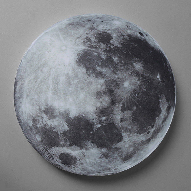 Round Moon Iron Acrylic Wall Lamp