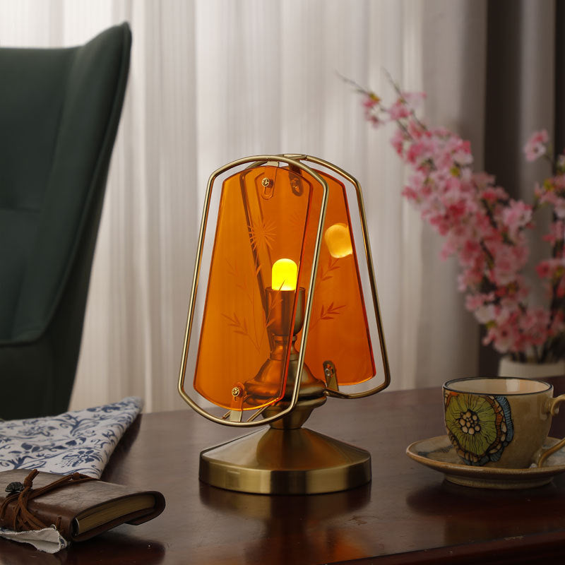 Rectangular Oval Disc Iron Table Lamp