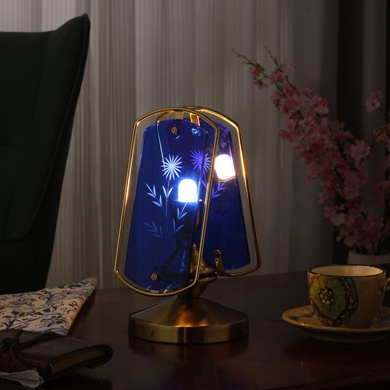 Rectangular Oval Disc Iron Table Lamp