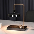 Round Disc Rectangular Marble Table Lamp