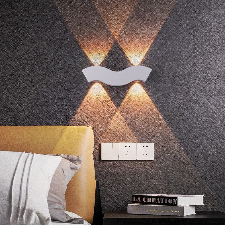 Wave Rectangle Half Circle Outdoor Light