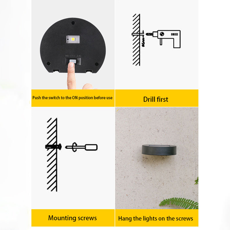 Round Rectangle ABS PVC Outdoor Light