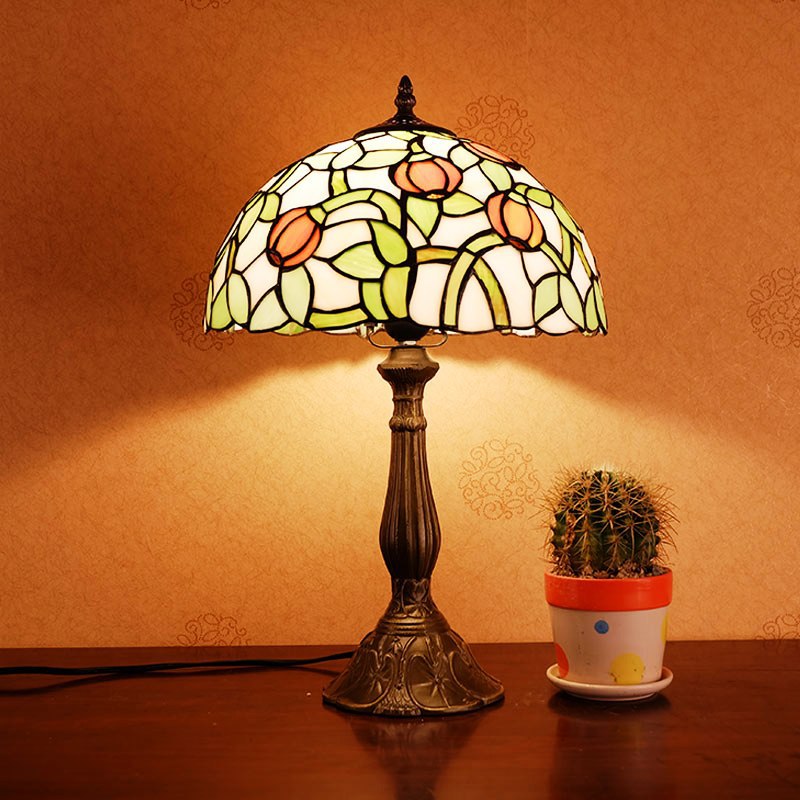 Half Round Oval Lotus Table Lamp