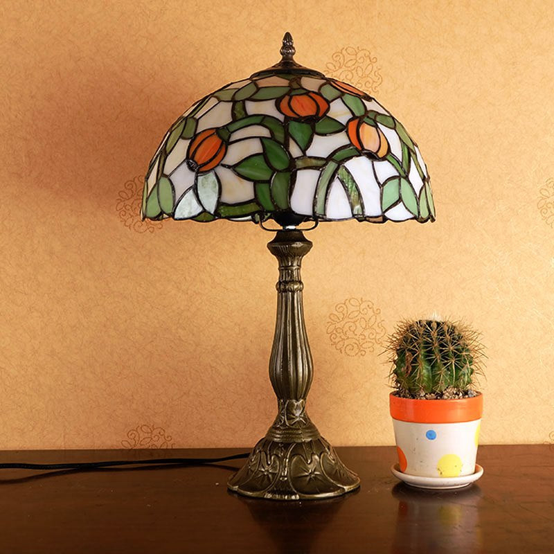 Half Round Oval Lotus Table Lamp