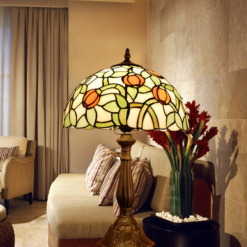 Half Round Oval Lotus Table Lamp