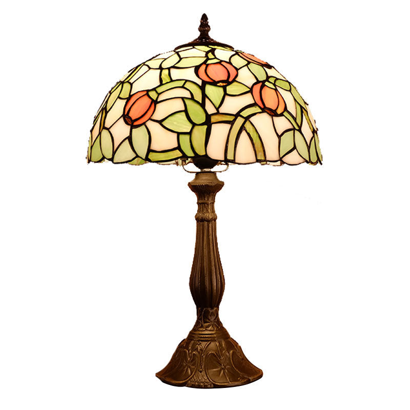 Half Round Oval Lotus Table Lamp