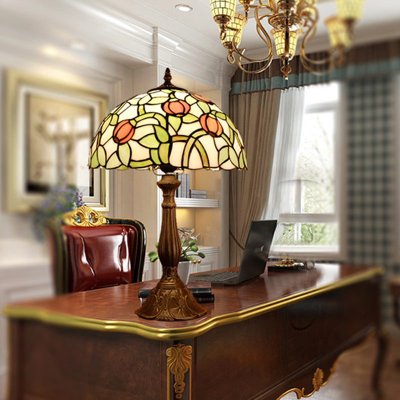 Half Round Oval Lotus Table Lamp