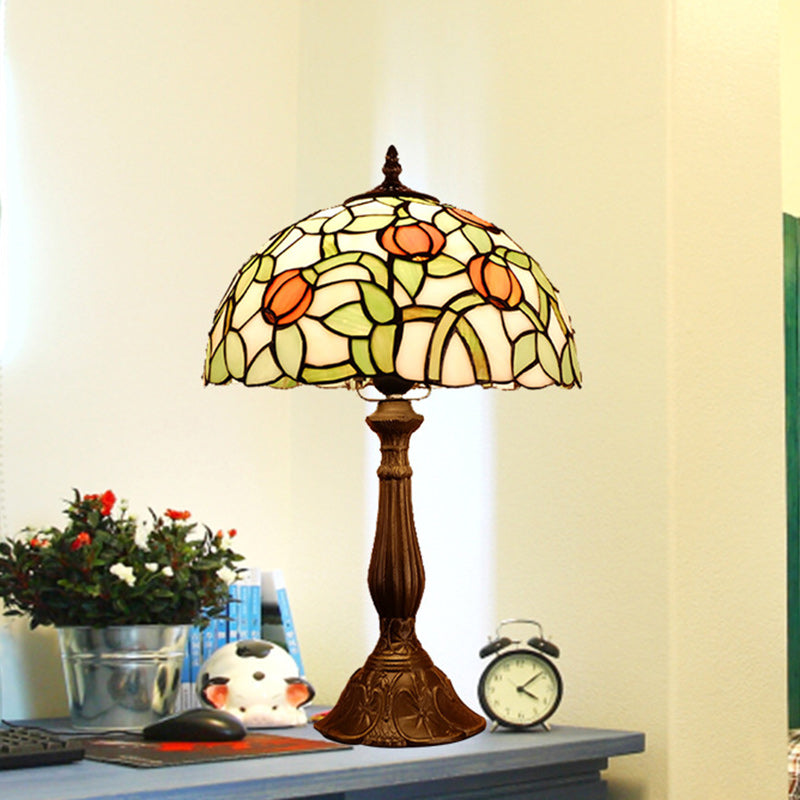 Half Round Oval Lotus Table Lamp