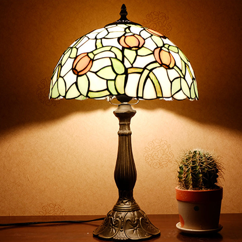 Half Round Oval Lotus Table Lamp