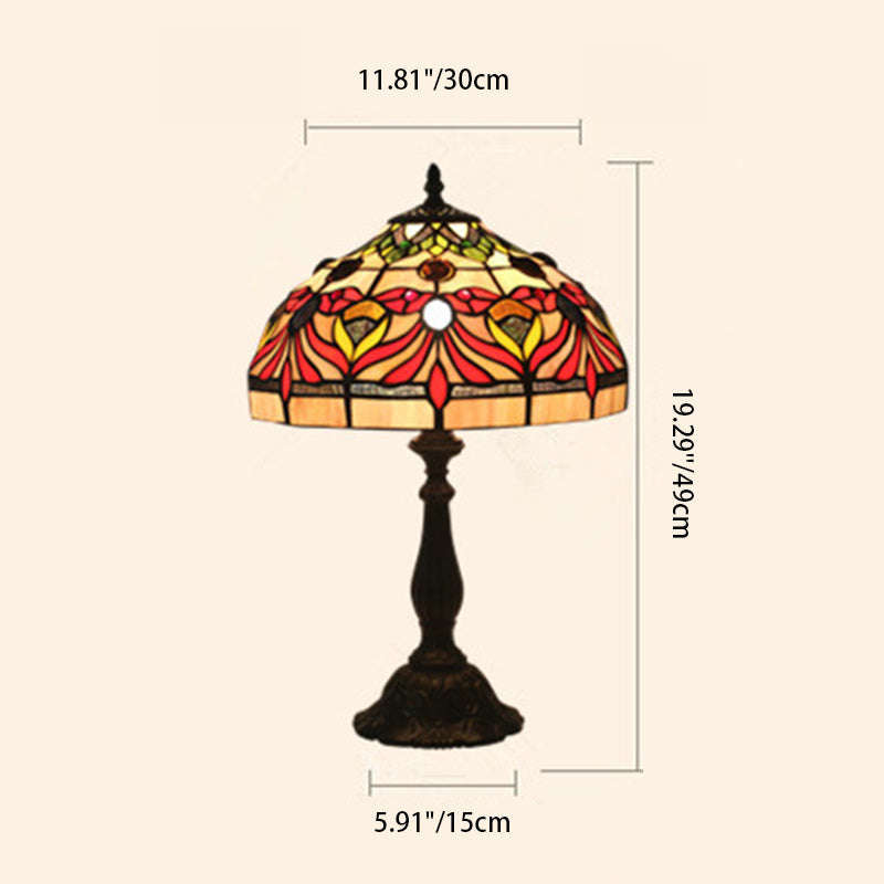 Umbrella Oval Round Goldfish Table Lamp