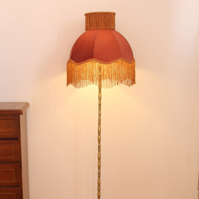 Traditional Vintage Cylinder Semicircle Floor Lamp