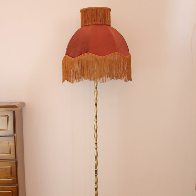 Traditional Vintage Cylinder Semicircle Floor Lamp