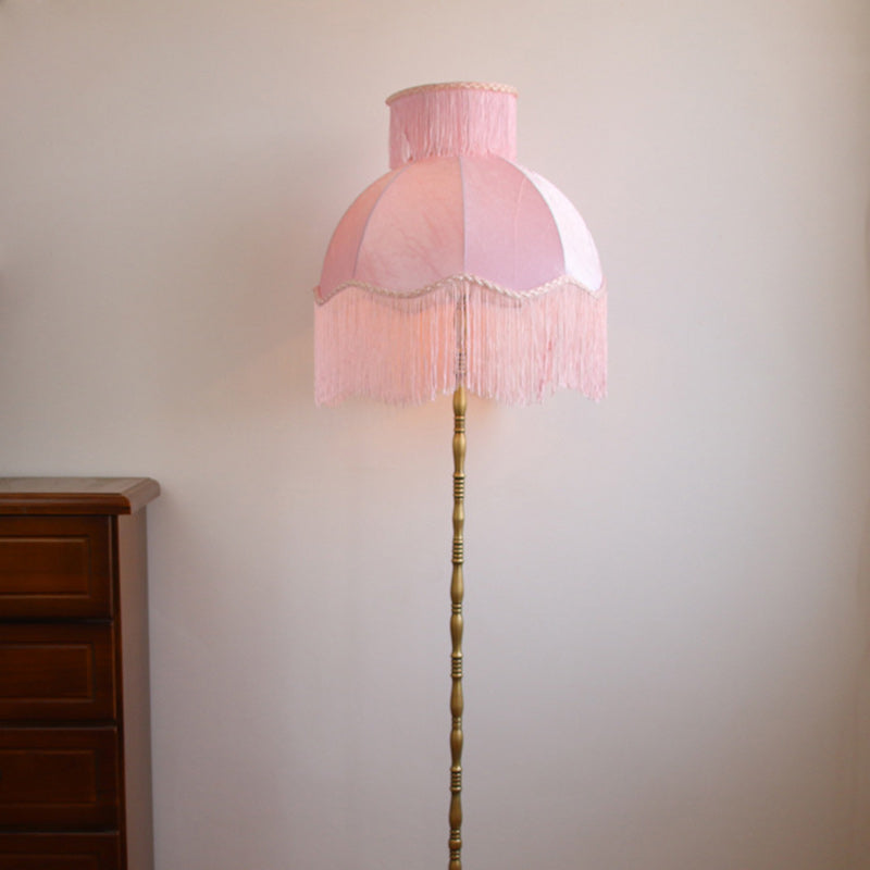 Traditional Vintage Cylinder Semicircle Floor Lamp