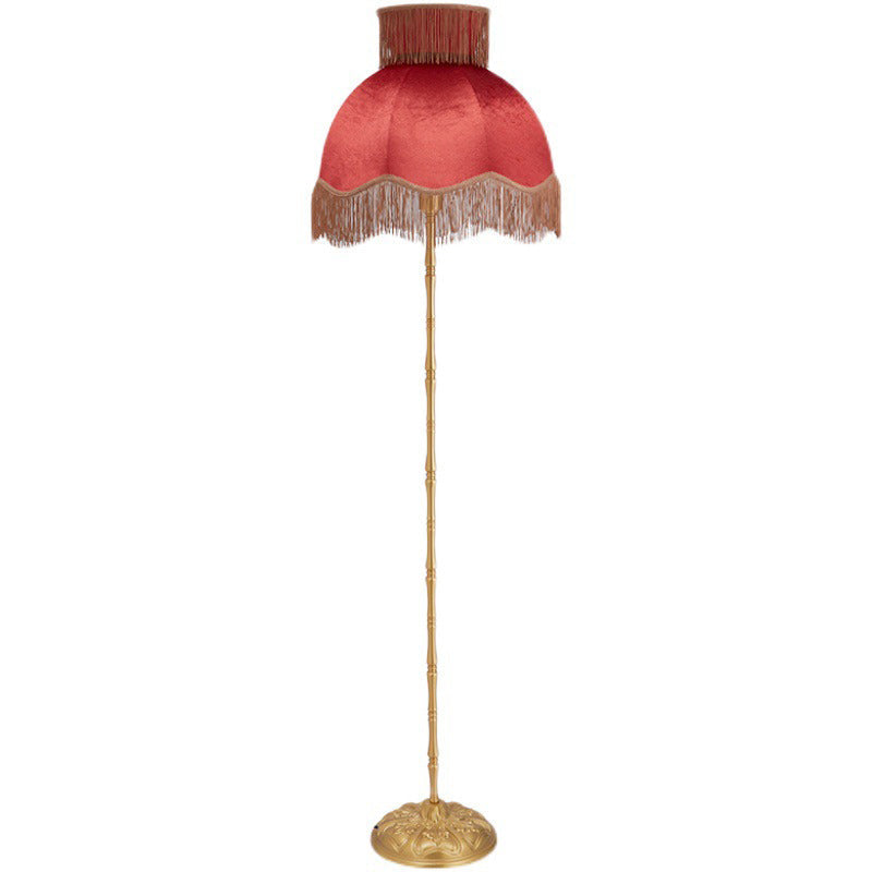 Traditional Vintage Cylinder Semicircle Floor Lamp