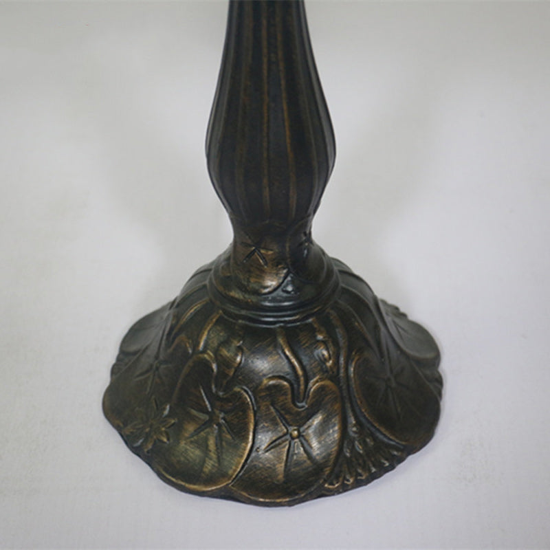 Semicircle Cylinder Aluminum Glass Table Lamp