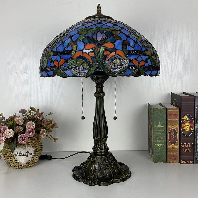 Half Round Umbrella Oval Table Lamp
