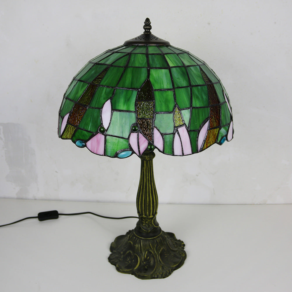Half Round Umbrella Oval Table Lamp