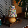 Cylinder Ball Round Floral Table Lamp