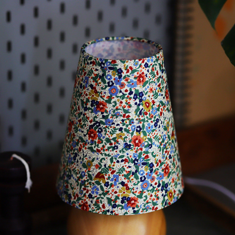 Cylinder Ball Round Floral Table Lamp