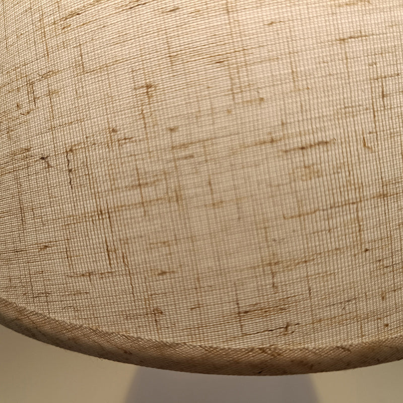 Round Tapered Iron Fabric Table Lamp