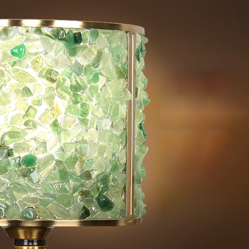 Cylinder Striped Pellet Shard Table Lamp