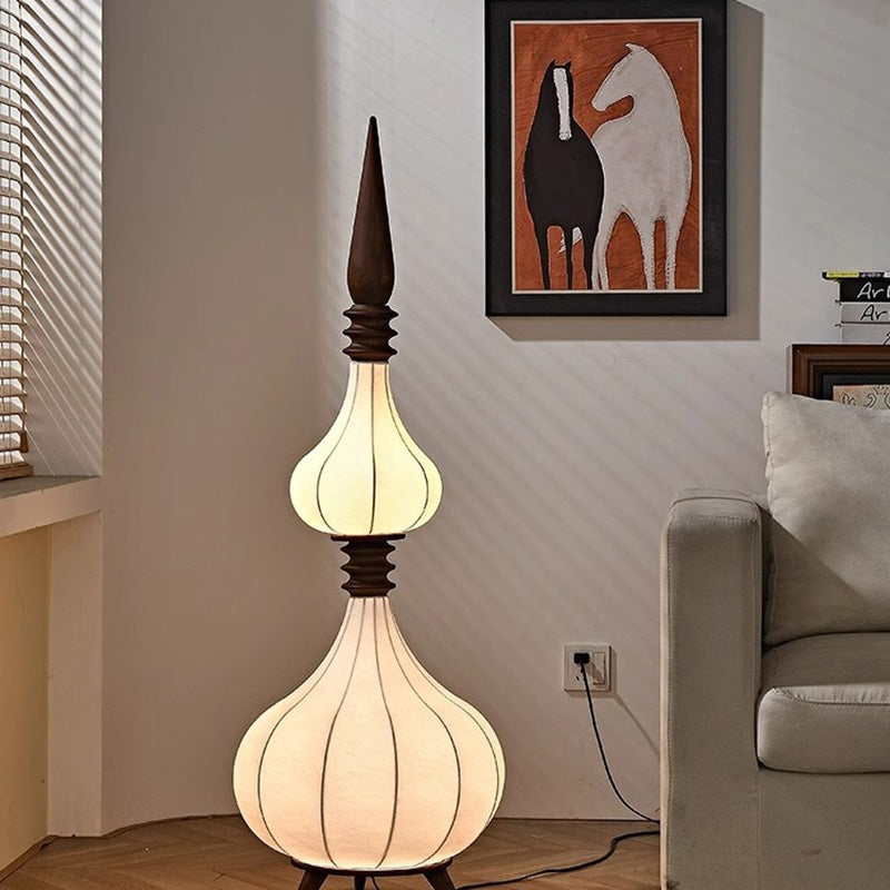 Oval Teardrop Onion Multilayer Floor Lamp