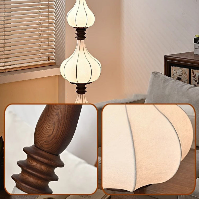 Oval Teardrop Onion Multilayer Floor Lamp