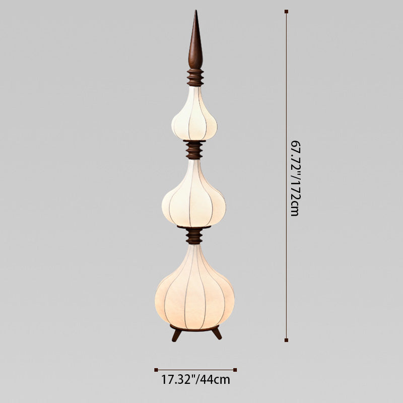 Oval Teardrop Onion Multilayer Floor Lamp