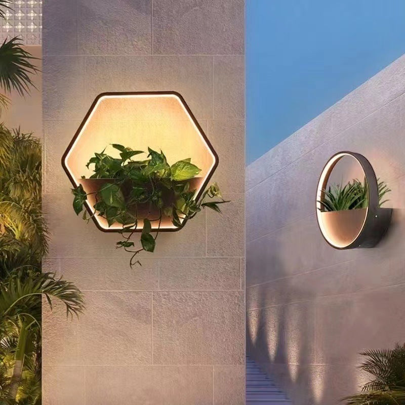 Round Hexagonal Semicircular Trapezoidal Outdoor Light