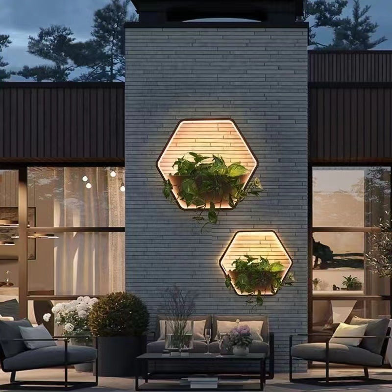 Round Hexagonal Semicircular Trapezoidal Outdoor Light