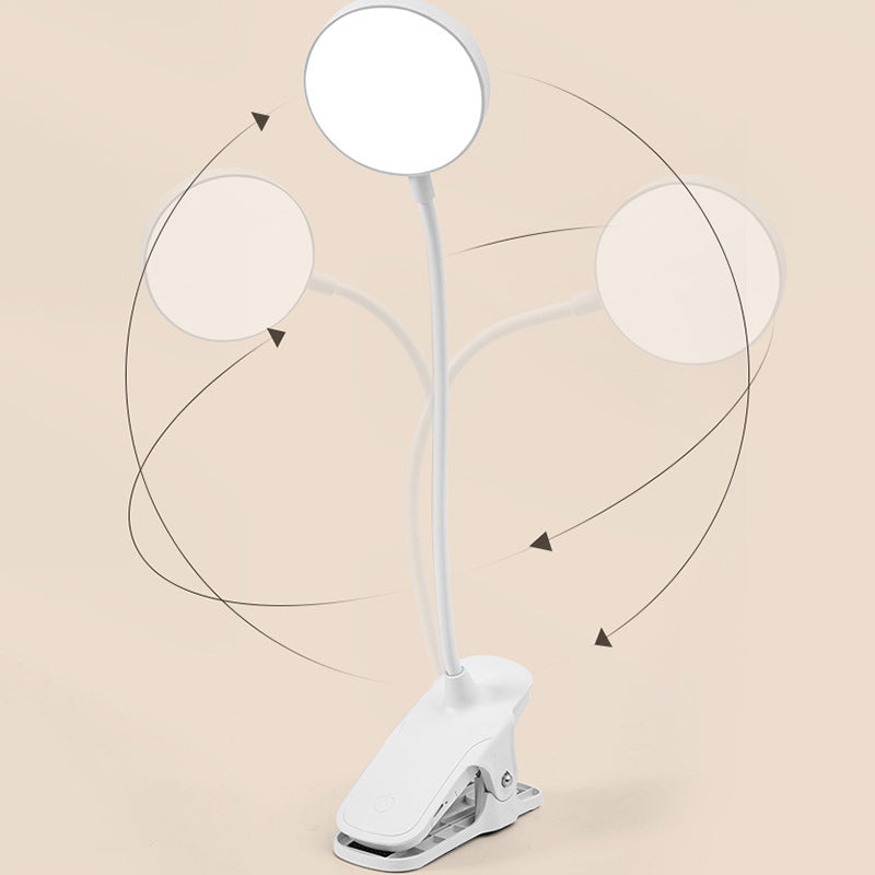Round Long Hose Clamp Table Lamp