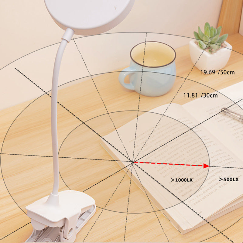 Round Long Hose Clamp Table Lamp