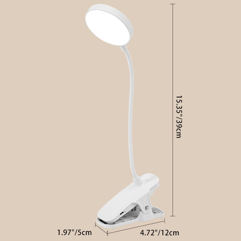Round Long Hose Clamp Table Lamp