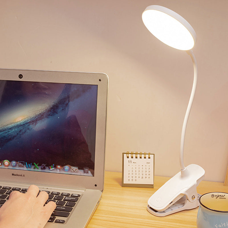 Round Long Hose Clamp Table Lamp