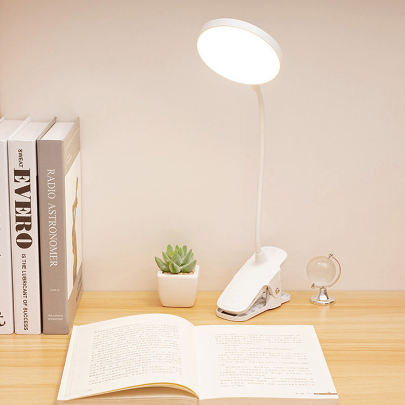 Round Long Hose Clamp Table Lamp