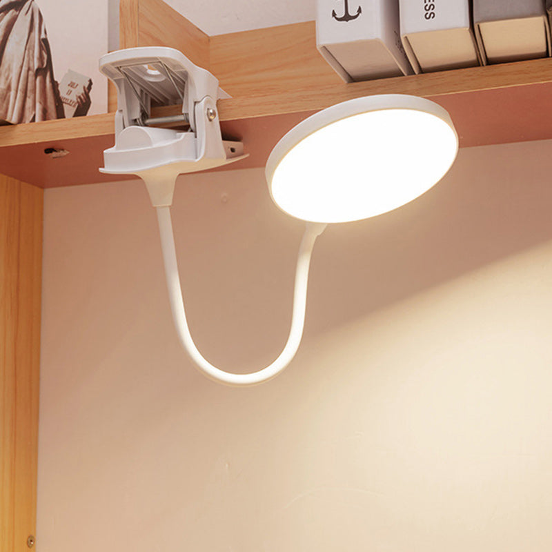 Round Long Hose Clamp Table Lamp
