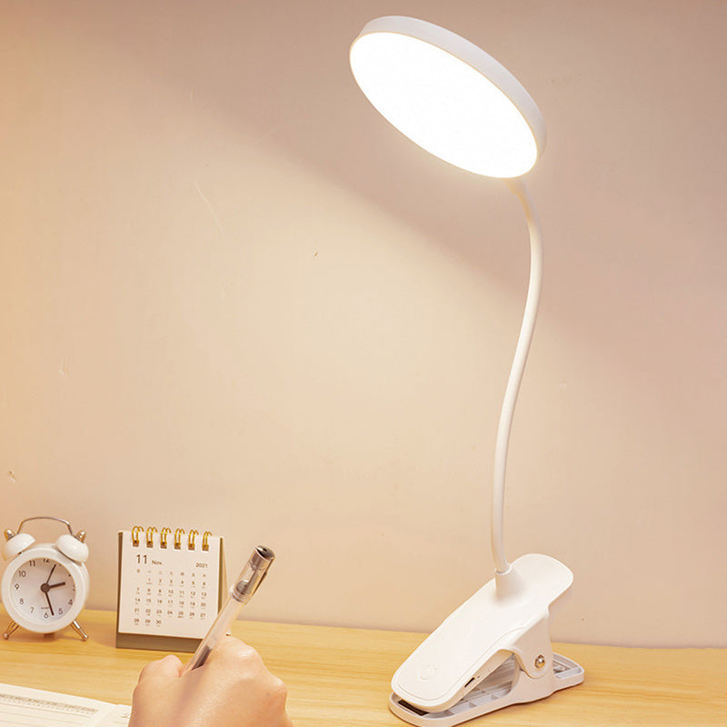 Round Long Hose Clamp Table Lamp