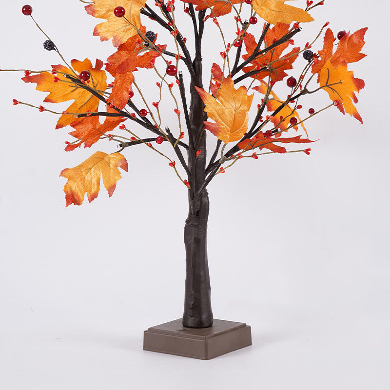 Tree Maple Leaf Square Table Lamp