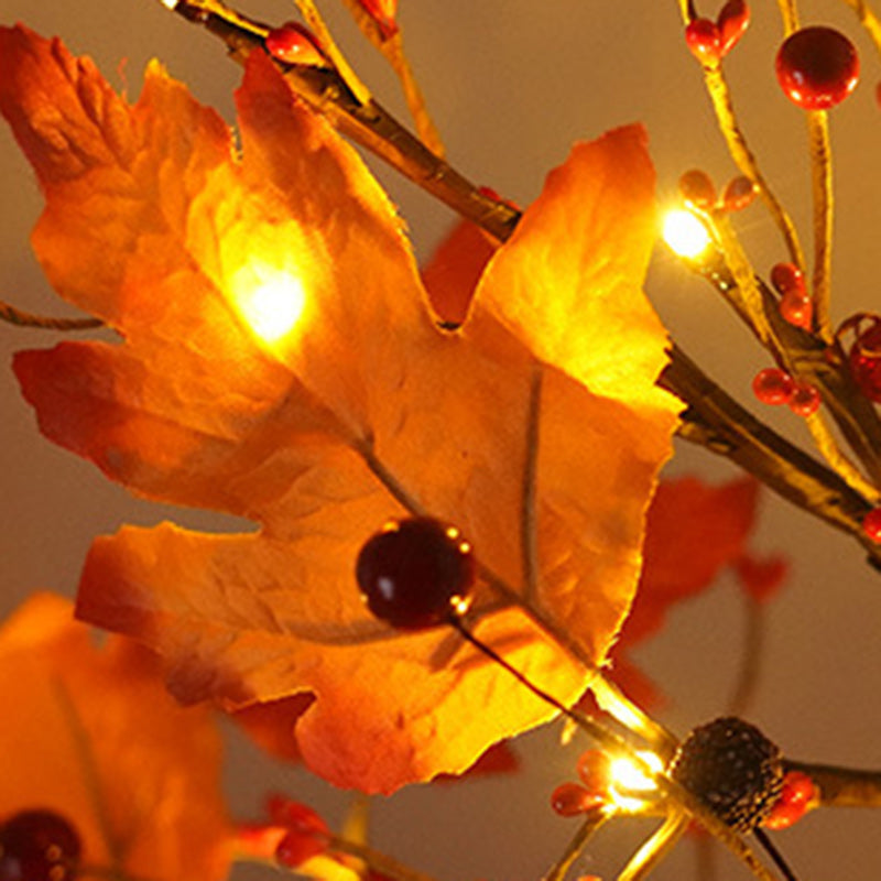 Tree Maple Leaf Square Table Lamp