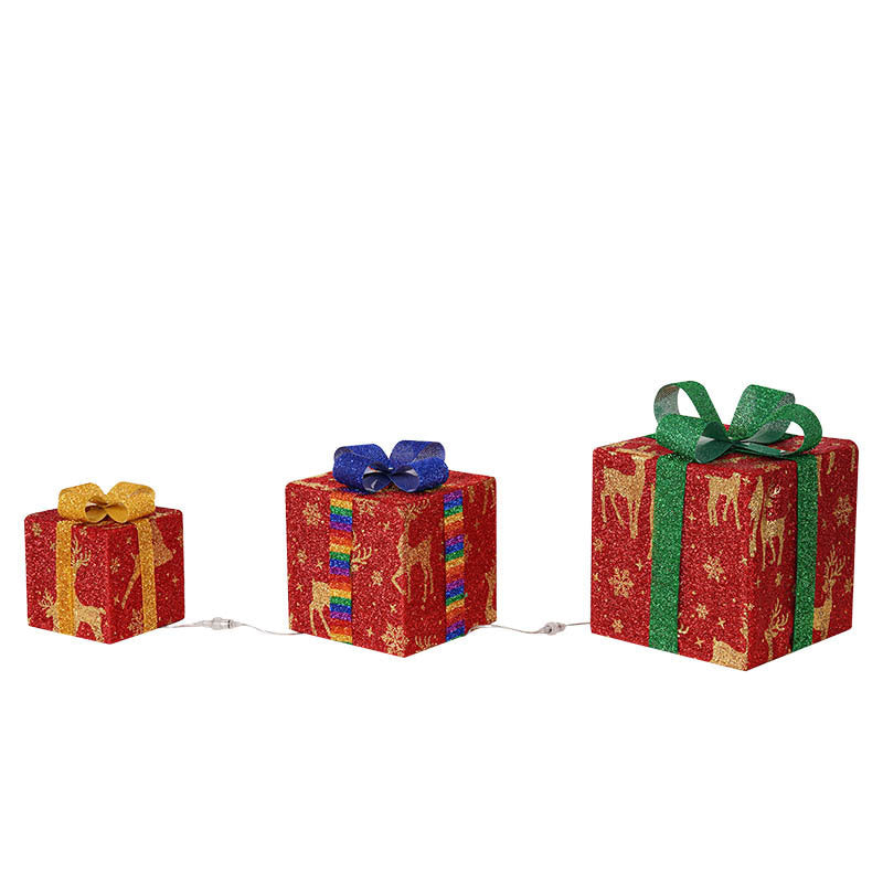 Square Christmas Gift Box Floor Lamp