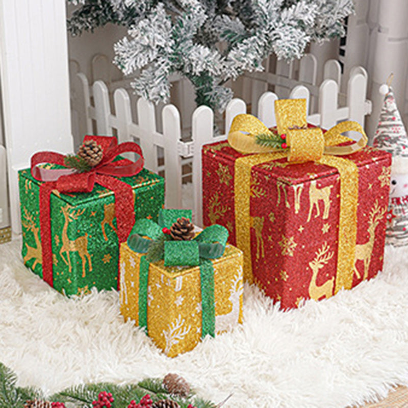 Square Christmas Gift Box Floor Lamp