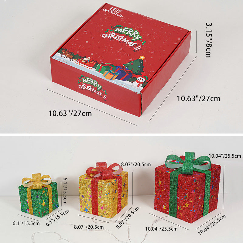 Square Christmas Gift Box Floor Lamp