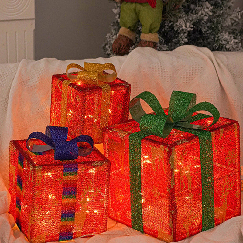 Square Christmas Gift Box Floor Lamp